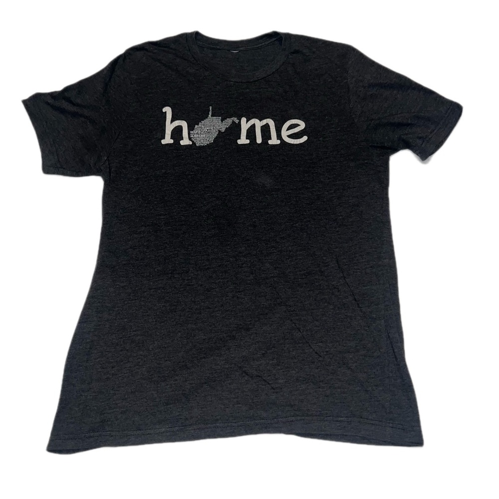West Virginia Black 'Home' Graphic T-Shirt Size XL